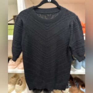 Gently worn black short-sleeve sweater size M